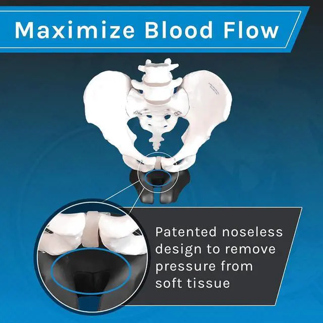 Alt view image 2 of 7 - PR Series Noseless Bicycle Seat - Anatomic Relief Bicycle Saddle for Hybrid Bikes, Time Trial Bikes, Road Bikes, and Mountain Bikes - No Nose Bike Saddle for Reduced Numbness and Discomfort