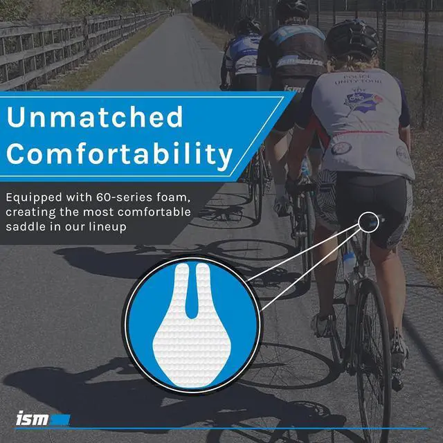 Alt view image 5 of 7 - PR Series Noseless Bicycle Seat - Anatomic Relief Bicycle Saddle for Hybrid Bikes, Time Trial Bikes, Road Bikes, and Mountain Bikes - No Nose Bike Saddle for Reduced Numbness and Discomfort