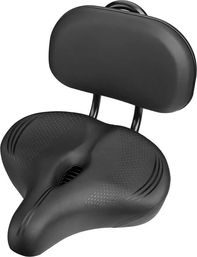 Main image of Oversized Bike Seat for Peloton Bike & Bike+, Comfort Seat Cushion Compatible with Peloton, Road or Exercise Bikes, Bicycle Wide Saddle Replacement for Men & Women, Accessories for Peloton