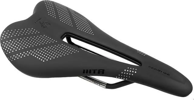 Main image of Gravelier Bike Saddle  246x140mm, Flexible Base with Fusion Form Technology, Perineal Relief Cutout for Gravel and Endurance Rides  Integrated Tool Mount