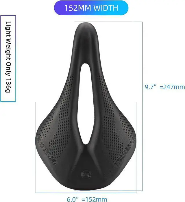 Alt view image 5 of 7 - Bike Seat Lightweight Carbon Fiber Bike Saddle Comfortable Road Bike Seat Bicycle Accessories for Men Women Pneumatic Cycling Saddle Cushion Shock Absorbing for Road MTB Mountain Bikes
