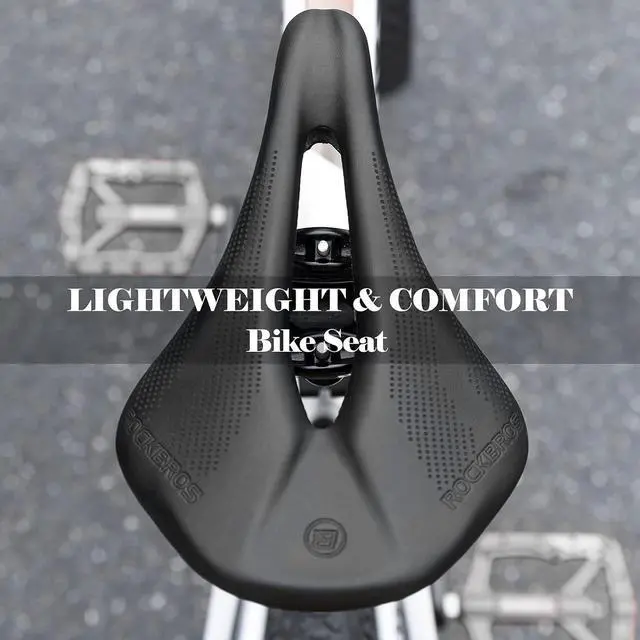 Alt view image 7 of 7 - Bike Seat Lightweight Carbon Fiber Bike Saddle Comfortable Road Bike Seat Bicycle Accessories for Men Women Pneumatic Cycling Saddle Cushion Shock Absorbing for Road MTB Mountain Bikes