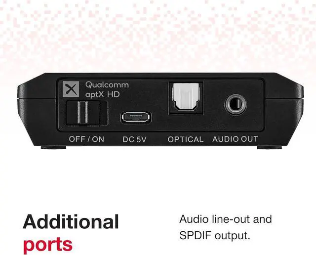 Alt view image 5 of 7 - Bluetooth Audio Receiver - Wireless Transmitter for Home Sound System - in-Home Bluetooth Stereo Receiver with Eight-Device Memory - Wireless Speaker Receiver Ranges up to 100'