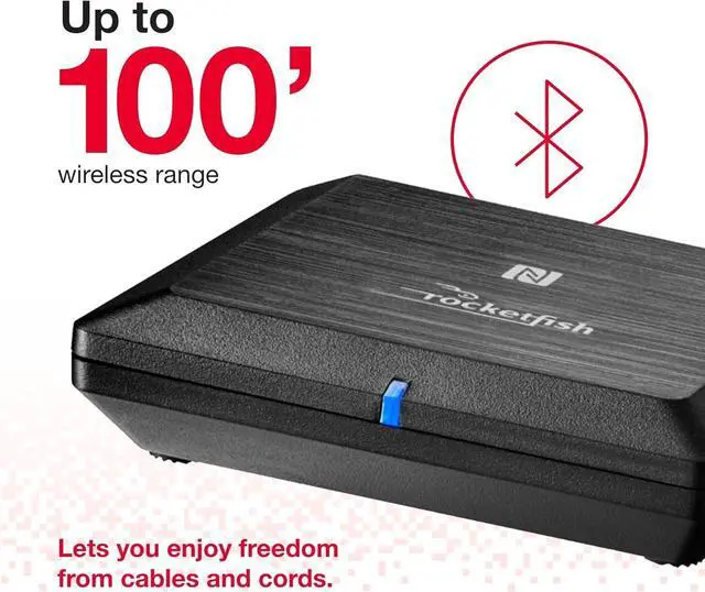 Alt view image 4 of 7 - Bluetooth Audio Receiver - Wireless Transmitter for Home Sound System - in-Home Bluetooth Stereo Receiver with Eight-Device Memory - Wireless Speaker Receiver Ranges up to 100'