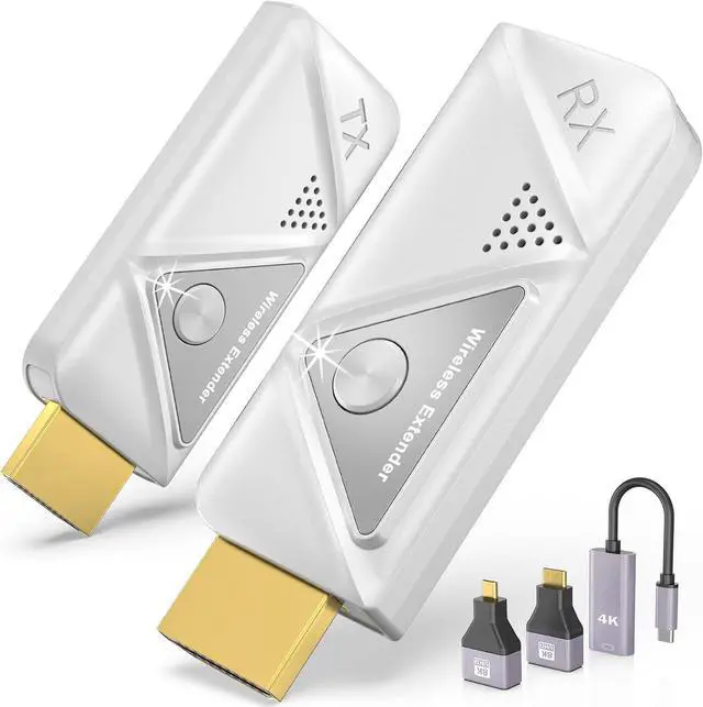 Main image of Wireless HDMI Transmitter and Receiver 100ft/30m,4K Decode 1080P Output Wireless HDMI,2.4G/5G Plug&Play Portable HDMI Wireless,for Streaming Video and Audio to Monitor from Laptop/TV Box