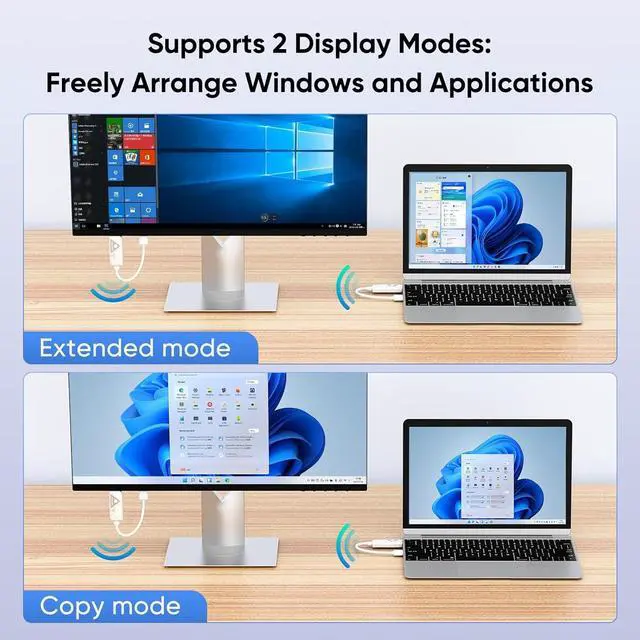 Alt view image 5 of 6 - Wireless HDMI Transmitter and Receiver 100ft/30m,4K Decode 1080P Output Wireless HDMI,2.4G/5G Plug&Play Portable HDMI Wireless,for Streaming Video and Audio to Monitor from Laptop/TV Box