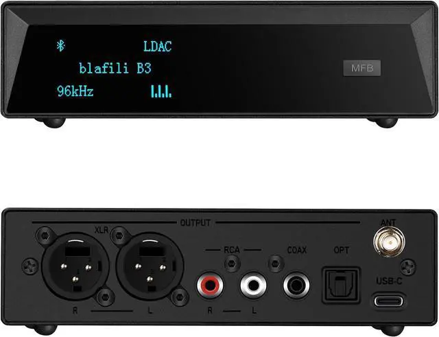 Main image of B3 Professional XLR Bluetooth v5.1 Music Receiver LDAC & aptX HD Streamer Built-in ESS DAC Analog RCA Digital Optical and COAXIAL Outputs for Audio Mixer DJ Speakers & PA System