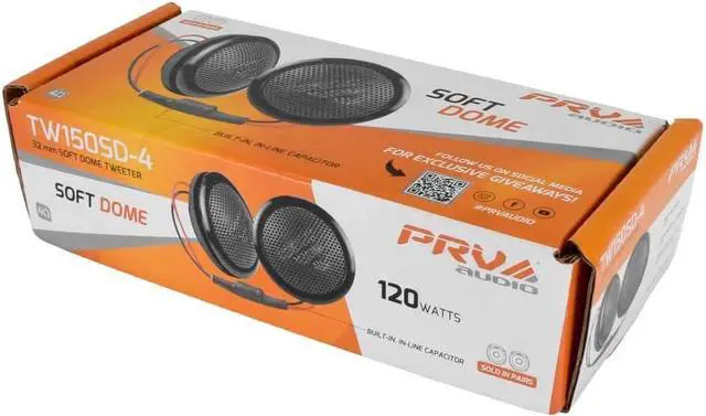 Alt view image 7 of 7 - Soft Dome Tweeters 240 Watts 4 Ohm TW150SD-4 with Built-in Crossover, 32 mm Silk Dome, Neodymium Magnet for Car Audio and Motorcycle Systems Easy Flush Mount (Pair)