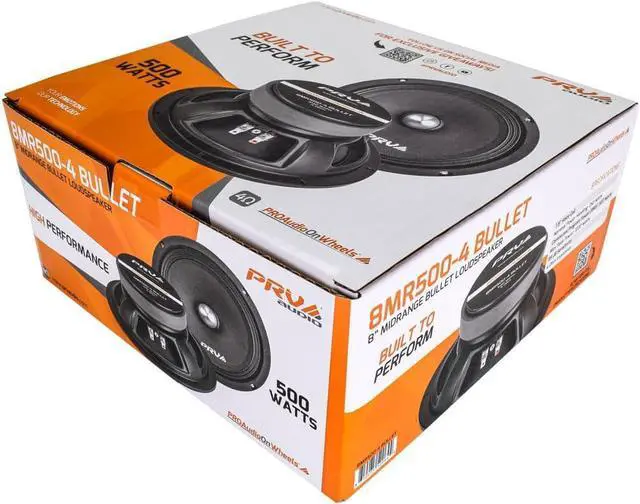 Alt view image 6 of 6 - 8 Inch Midrange Speaker 8MR500-4 Bullet, 500 Watts Program Power, 4 Ohm, 1.5 in Voice Coil Bullet Speakers for Car Audio Door Louspeaker (Single)