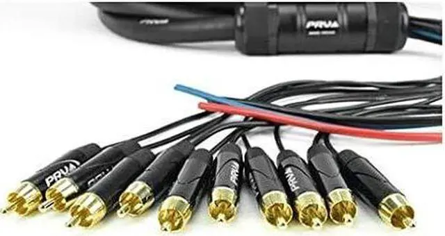 Alt view image 4 of 6 - 10RCA-50 Car Audio 50 Ft Medusa Cable 10 RCA Channels + 3 Power