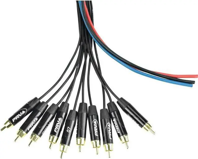 Alt view image 5 of 6 - 10RCA-50 Car Audio 50 Ft Medusa Cable 10 RCA Channels + 3 Power
