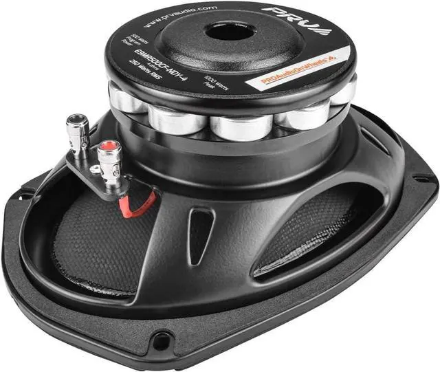 Alt view image 6 of 7 - Fiber 6x9 Midrange Speaker 500 Watts 4 Ohm Neodymium 69MR500CF-NDY-4 Water Resistant Pro Audio Loudspeaker for Boat UTV 4-Wheeler Motorcycle (2 Speakers)