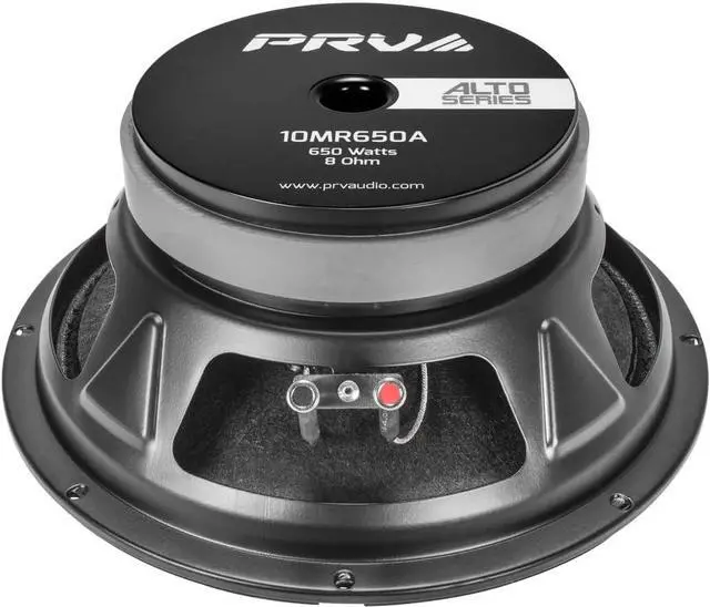Alt view image 6 of 6 - 10MR650A 10 Inch Midrange Speaker, 8 Ohm, 650 Watts, 97.5 db, 2.5 in Voice Coil Alto Series PRO Audio Mid Range Loudspeaker (Single)