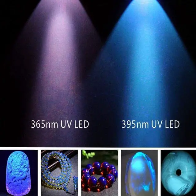 Alt view image 6 of 7 - 1408 365nm Black Light UV Flashlight with 3 LEDs Professional UV Light,Powerful Blacklight Flashlight for Pet Urine Finding & Mineral, Antique Detection, Scorpion Search, etc