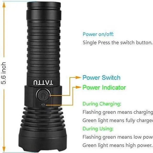 Alt view image 2 of 7 - U3S UV Flashlight Rechargeable 365nm Black Light Torch with ZWB2 Filter, Blacklight 10W Ultraviolet LED Lamp with Micro USB Charging Cable