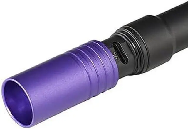 Alt view image 6 of 7 - Streamlight 66148 Stylus Pro USB 400nm UV Rechargeable Penlight with 120V AC Adapter, USB Cord and Nylon Holster, Black