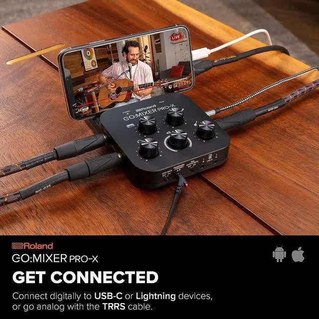 Alt view image 6 of 7 - PRO-X Audio Mixer for Smartphones | Connect and Mix up to 7 Audio Sources | Add Studio Quality Audio to your Social Content and Livestreams