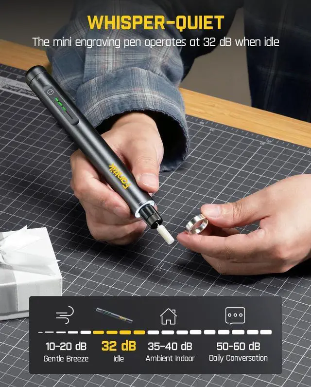 Alt view image 4 of 7 - F2 Master Mini Cordless Rotary Tool Kit 4V, Brushless Motor, 5 Variable Speed, 25000 RPM, Revostor Hub, 35 Accessories, Power Tool for Sanding, Polishing, Drilling, Carving, DIY Crafts