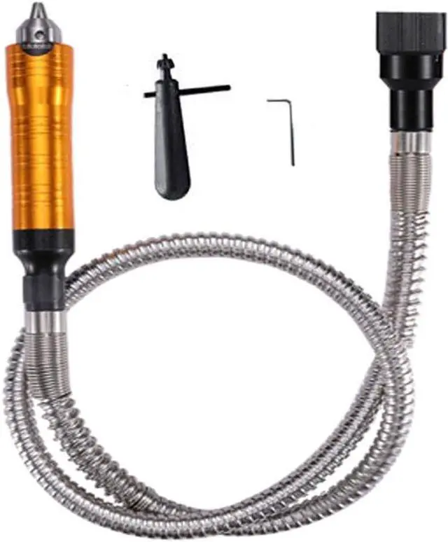 Alt view image 5 of 7 - 1000W Rotary Tool Flex Shaft Electric Hanging Grinder Carver, Forward and Reverse Rotation, Multi-Function Metalworking Jewelry Repair Kit, Foot Pedal Control, Metal Flexible Shaft, 30000 RPM