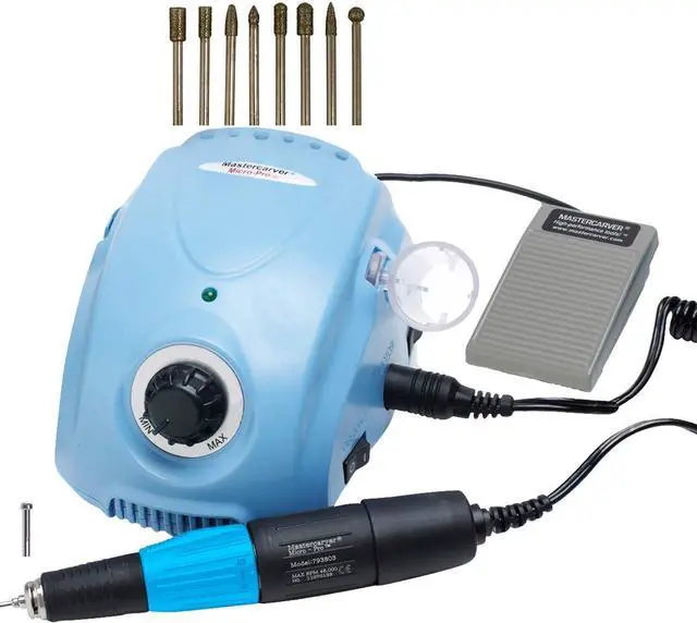 Main image of Micro-Pro Champion Deluxe Set, 0-46000 RPM micro-motor carver/grinder.