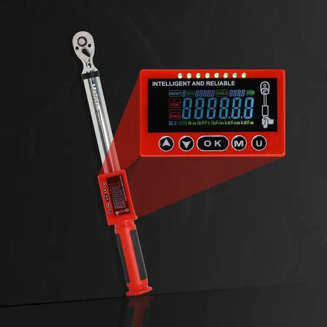 Alt view image 5 of 6 - Digital Torque Wrench 3 8 Drive, 5-100FT-LB/0-135N.M, Torque Range Accurate to ±2%,Electric Torque Wrench with Buzzer and LED Flash Notification for Bike/Motorcycle/Auto Repair
