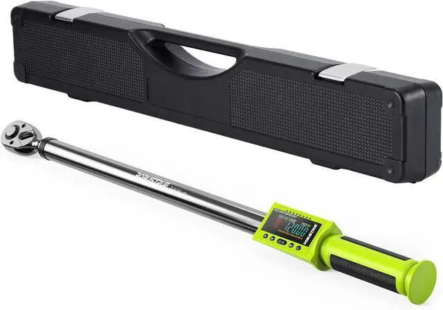 Main image of 1/2-Inch Drive Digital Torque Wrench, 12.5-250.8 ft-lb/17-340Nm & ±2% Accuracy, Electronic Torque Wrench with Buzzer & LED, 500 Data Memory & 10 Presets for Bike Motorcycle Auto Repair
