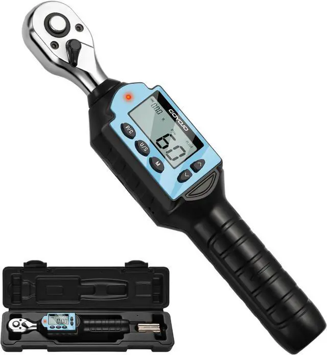 Main image of Digital Torque Wrench, 60Nm&44.25 ft/lb High-Precision 3/8-Inch Drive, Professional Tool for Auto Repair, Bicycle, Motorcycle Maintenance, and DIY Projects
