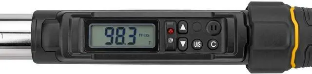 Alt view image 6 of 7 - Digital Torque Wrench, 3/8 inch Drive, 20-100 FT-LB, with Storage Case (DWMT17061)