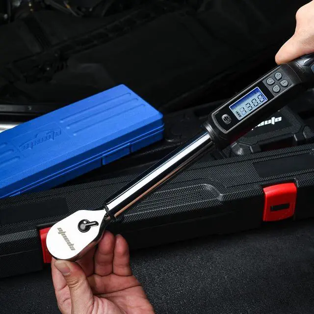 Alt view image 3 of 7 - 1/2-Inch Digital Torque Wrench, 19.9-154.8 lb-ft, Rotatable Display, Accurate, Easy to Use