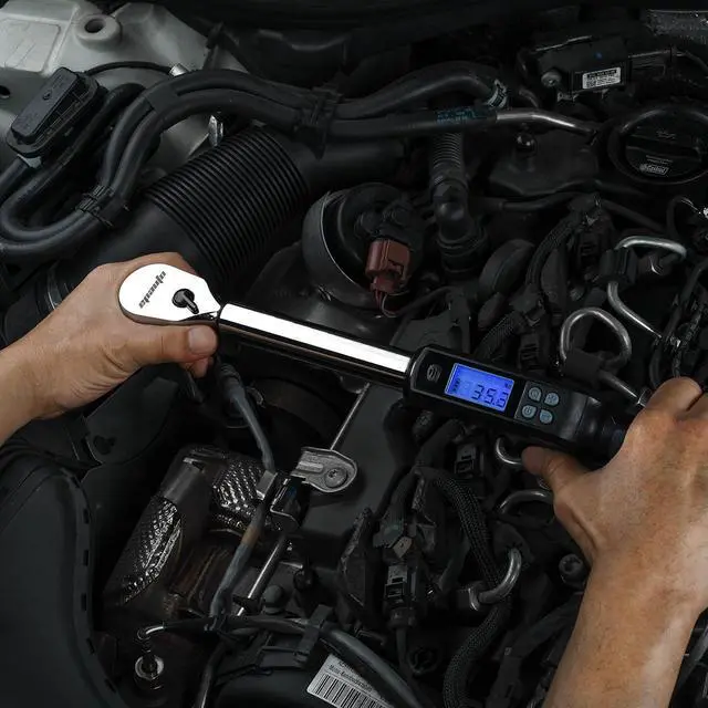 Alt view image 4 of 7 - 1/2-Inch Digital Torque Wrench, 19.9-154.8 lb-ft, Rotatable Display, Accurate, Easy to Use