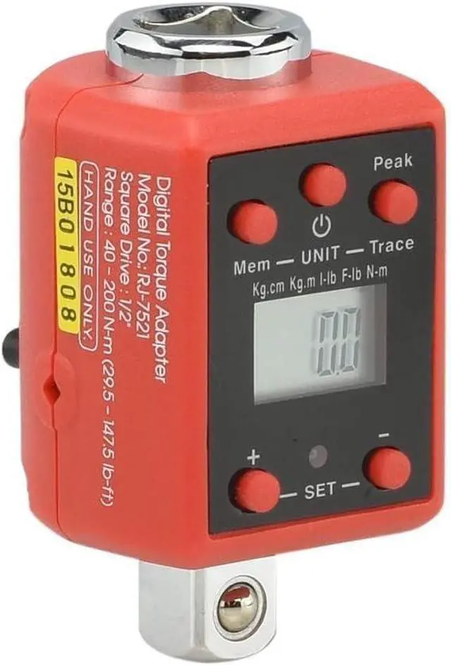 Alt view image 4 of 6 - 20742A 3/8 Digital Torque Adapter, 14.7-99.6 Ft-Lb, 3/8 Drive Digital Torque Wrench Converter/Torque Wrench Adapter, Alert Signals Torque Setting, Calibrate Digital & Analog Torque Wrench