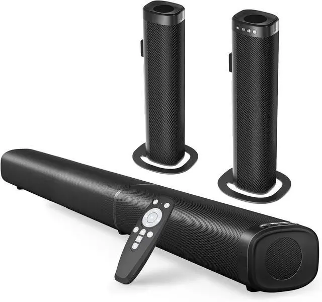 Main image of Sound Bar, Sound Bar for Smart TV, 5.3 Bluetooth Sound Bar 2 in 1 Detachable Surround Sound System for TV Home Audio Soundbar Speaker, Sound Bar with 3D Surround Bass Effect