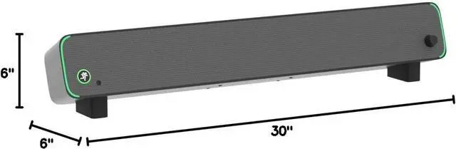 Alt view image 2 of 2 - CR StealthBar Desktop PC Soundbar