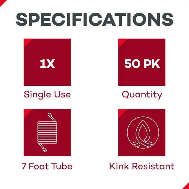 Alt view image 2 of 7 - Adult Standard Nasal Cannula  Straight with 7 ft (2.1m), Soft Green, Cannula Nasal Tubing for Oxygen, Highly Visible, Kink Resistant, Lightweight Tubing (50 Pack)