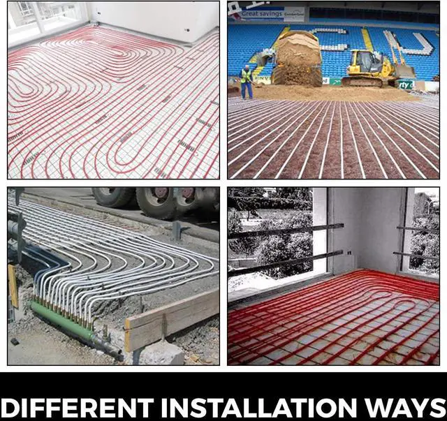 Alt view image 6 of 7 - Oxygen Non-Barrier PEX Tubing 300 Ft Blue 3/4 Inch PEX Pipe Radiant Heat Floor EVOH Pex-B Heat Durable Plumbing Flexible for Residential Commercial Heating Plumbing