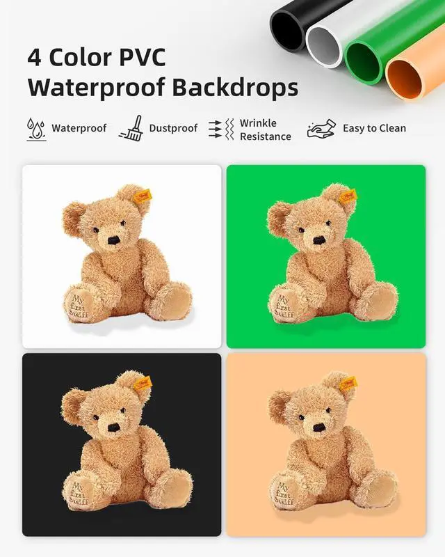 Alt view image 4 of 7 - Upgrade Light Box & Soft Box, 16"x16" Professional Portable Photo Box with 480 LED Lights Photo Studio Light Box Photography with 4 Color PVC Backdrops for Jewelry and Product Photography