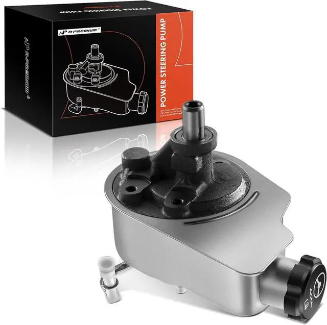 Main image of Power Steering Pump, with Reservoir, Compatible with Chevrolet & GMC & Cadillac & Hummer - 1996-2014 - Silverado 1500, Suburban 1500, Escalade, Cheyenne, Avalanche 1500, Sierra 1500, Yukon
