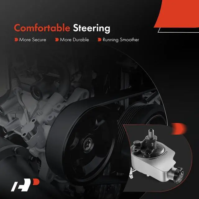 Alt view image 7 of 7 - Power Steering Pump, with Reservoir, Compatible with Chevrolet & GMC & Cadillac & Hummer - 1996-2014 - Silverado 1500, Suburban 1500, Escalade, Cheyenne, Avalanche 1500, Sierra 1500, Yukon