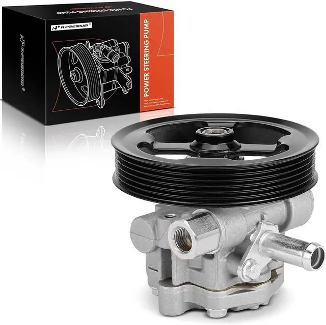 Main image of Power Steering Pump, with Pulley, Compatible with Chrysler 200 2011-2014, Sebring 2007-2010 & Dodge Avenger 2008-2014, Journey 2009-2020, 2.0L 2.4L, Replace # 5151016AB, 63138N
