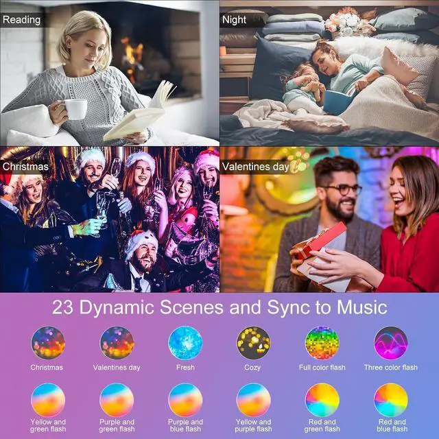 Alt view image 7 of 7 - Smart Recessed Lighting 4 Inch RGBCW Color Changing 12W LED Downlight with Junction Box,1000 Lumen Recessed Ceiling Light Compatible with Alexa,Dimmable by Bluetooth Control -12Pack