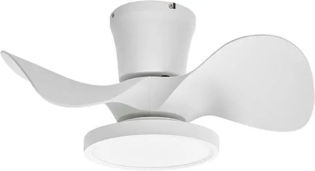 Main image of Quiet Ceiling Fan with LED Light 22 inch Large Air Volume Remote Control for Kitchen Bedroom Dining Room Patio