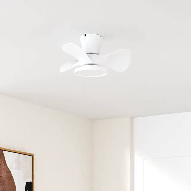 Alt view image 2 of 7 - Quiet Ceiling Fan with LED Light 22 inch Large Air Volume Remote Control for Kitchen Bedroom Dining Room Patio