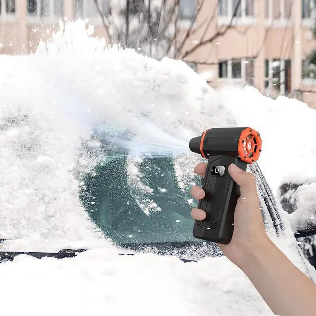 Alt view image 6 of 7 - Compressed Air Duster, 350,000RPM Jet Dry Blower with LED Display and Light, 4-Gear Adjustable Mini Air Broom,Turbo Fan for Keyboard, PC, Car and Home,Electric Air Duster Replace Compressed Air Can