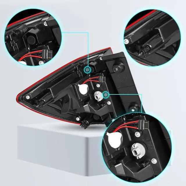 Alt view image 4 of 7 - 2016 2017 2018 Honda Pilot Rear Outer Tail Light Assembly Rear Tail light Lamp (Right Passenger Side)