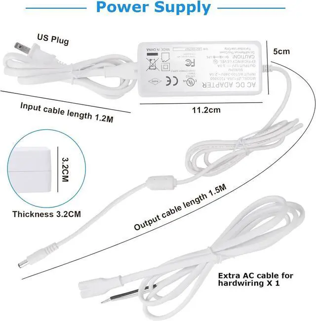Alt view image 4 of 7 - Under Cabinet LED Lighting Kit, Super Bright, 6 PCS 12 Slim Light Bars, 31W 2000 Lumen, Dimmable, Plug or Wired Power Adapter, for Kitchen Cabinets Counter Shelf Workbench (Warm White 3000K)
