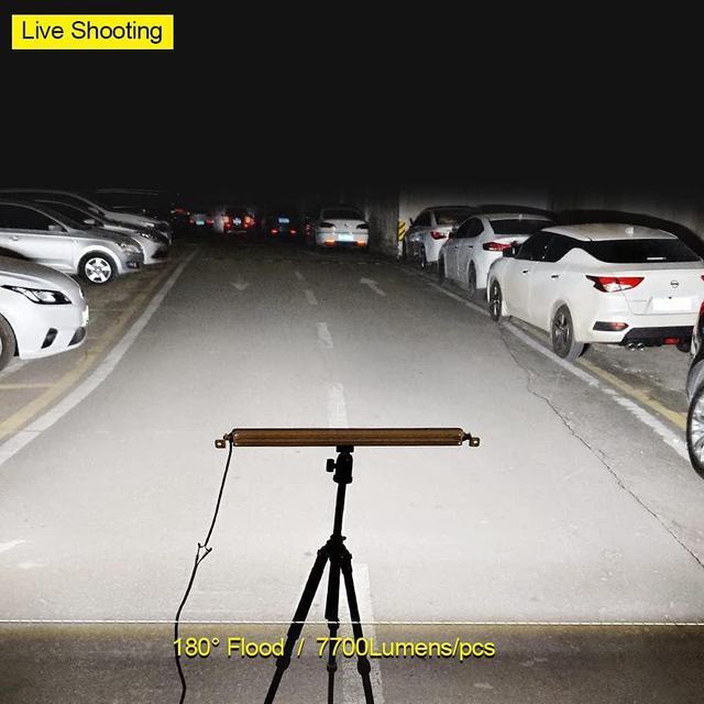 Alt view image 2 of 6 - 22 Inch Led Light Bar for Boat Marine, 96W Waterproof Tested Deck/Dock Marine Lights 7700LMS 180°Flood Light, 12/24 V Led boat Lights