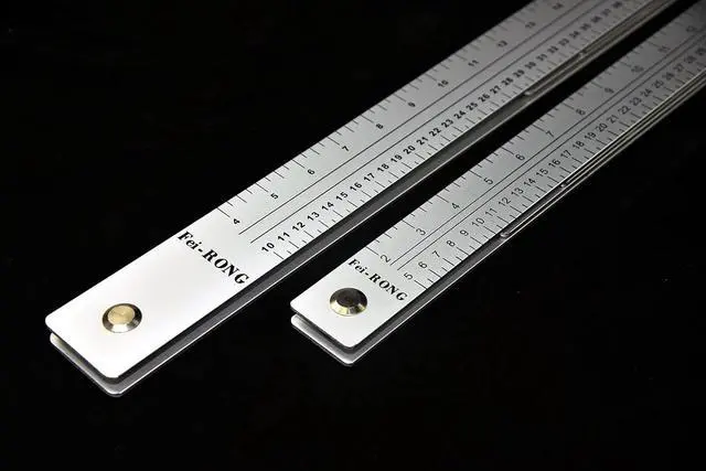 Alt view image 3 of 7 - 48 Inches Folding Aluminium Triangle Ruler Construction Tools Combination Carpentry Squares in Framing Roofing Stair Work Woodworking Movable Right Angle 90°45 Degree Angle Ruler