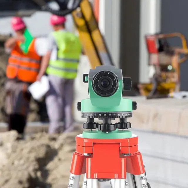 Alt view image 7 of 7 - 36X Transit Level,Automatic Optical Survey Level,High Precision Auto Level,Self-Leveling Tool for Builders,Waterproof/Height/Distance/Angle Measurement - KL-36X