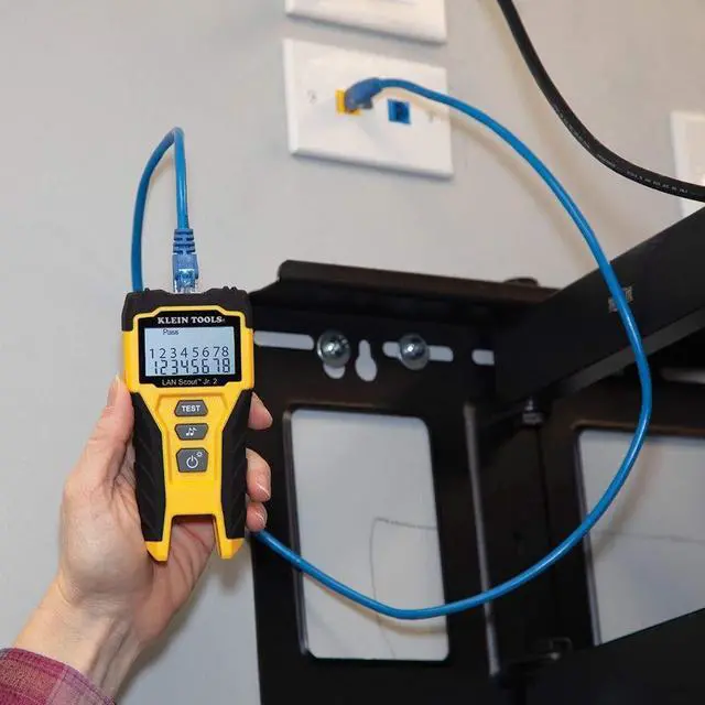 Alt view image 5 of 7 - VDV526-200 Cable Tester, LAN Scout Jr. 2 Ethernet Cable Tester for CAT 5e, CAT 6/6A Cables with RJ45 Connections