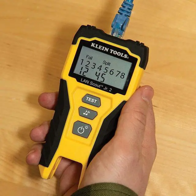 Alt view image 7 of 7 - VDV526-200 Cable Tester, LAN Scout Jr. 2 Ethernet Cable Tester for CAT 5e, CAT 6/6A Cables with RJ45 Connections